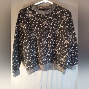 Allure Celestial Knit Patterned Women's Sweater
